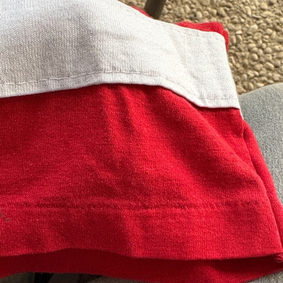 Red Vintage single Stitch San Francisco Forty Niners Shirt with White Stripes - Picture 13 of 14